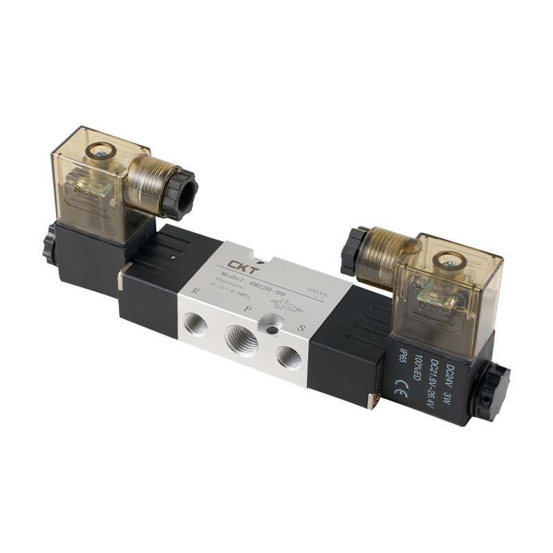 Vorgesteuertes 5-Wege-Magnetventil der Serie 4M mit Seitenwand