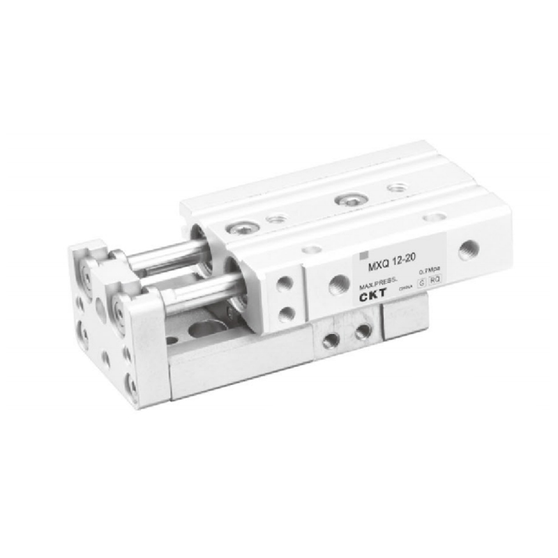 Gleitzylinder der MXQ-Serie (zirkulierende Linearführung), Doppelzylindertyp (Ø6~Ø25)