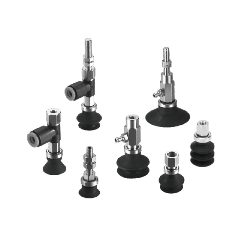Vakuumsauger der ZP-Serie mit Sprengring, Adapter und Pufferhalterung (Ø9~Ø50)